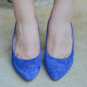 Franco Sarta Suede Slingback Heels